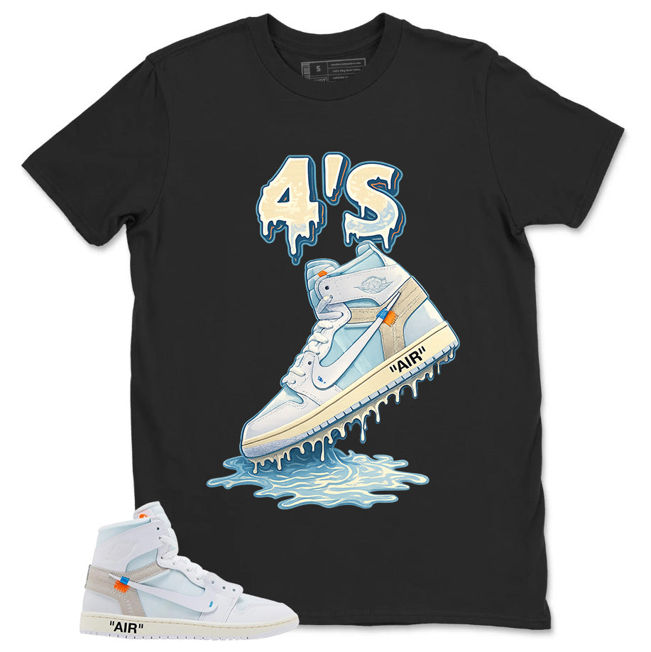 4's Dripping Shirt - Match Virgil Abloh x Air Jordan 1 Alaska
