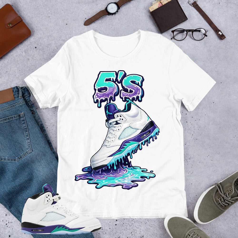 5's Dripping Shirt - Matching Air Jordan 5 Retro 'Grape' 2025