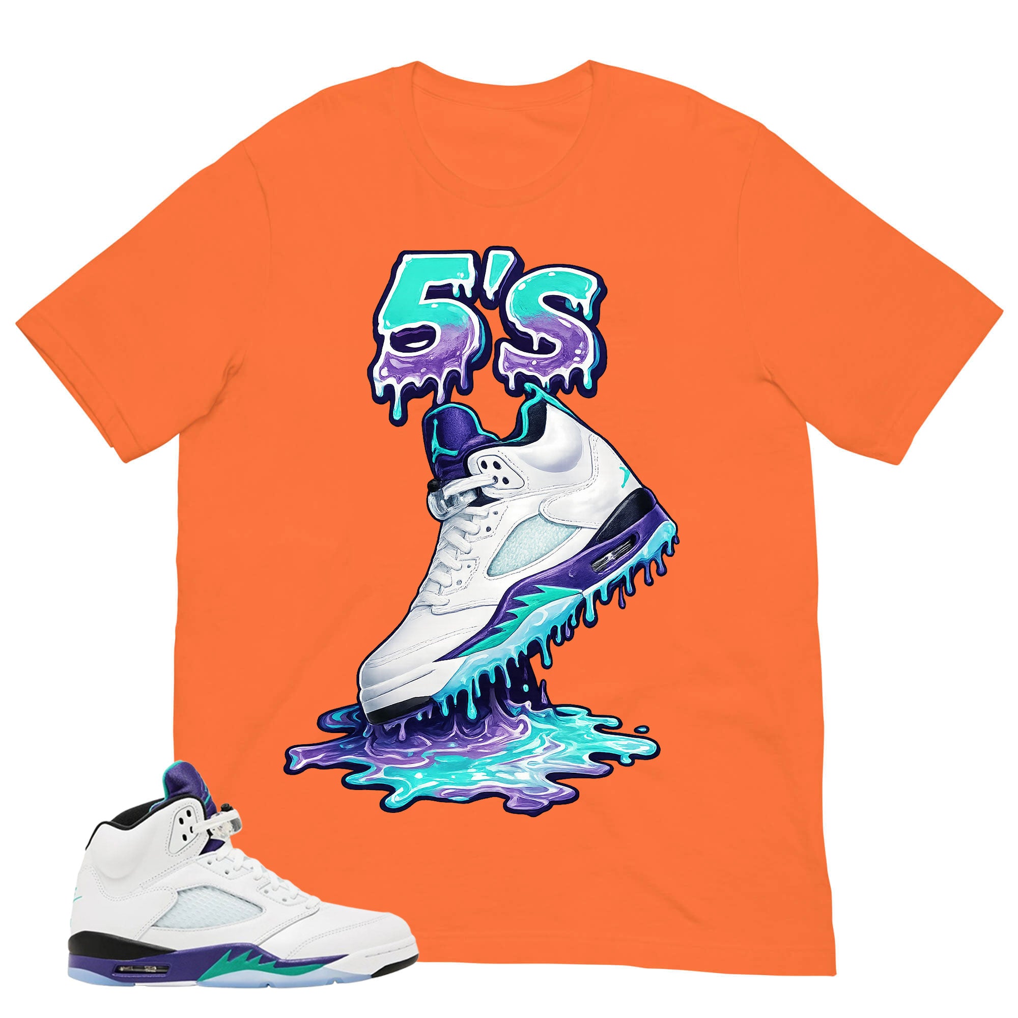 5's Dripping Shirt - Matching Air Jordan 5 Retro 'Grape' 2025