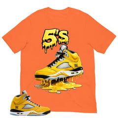 Graphic Tee to Matching T23 Tokyo 5s 5's Dripping Shirt