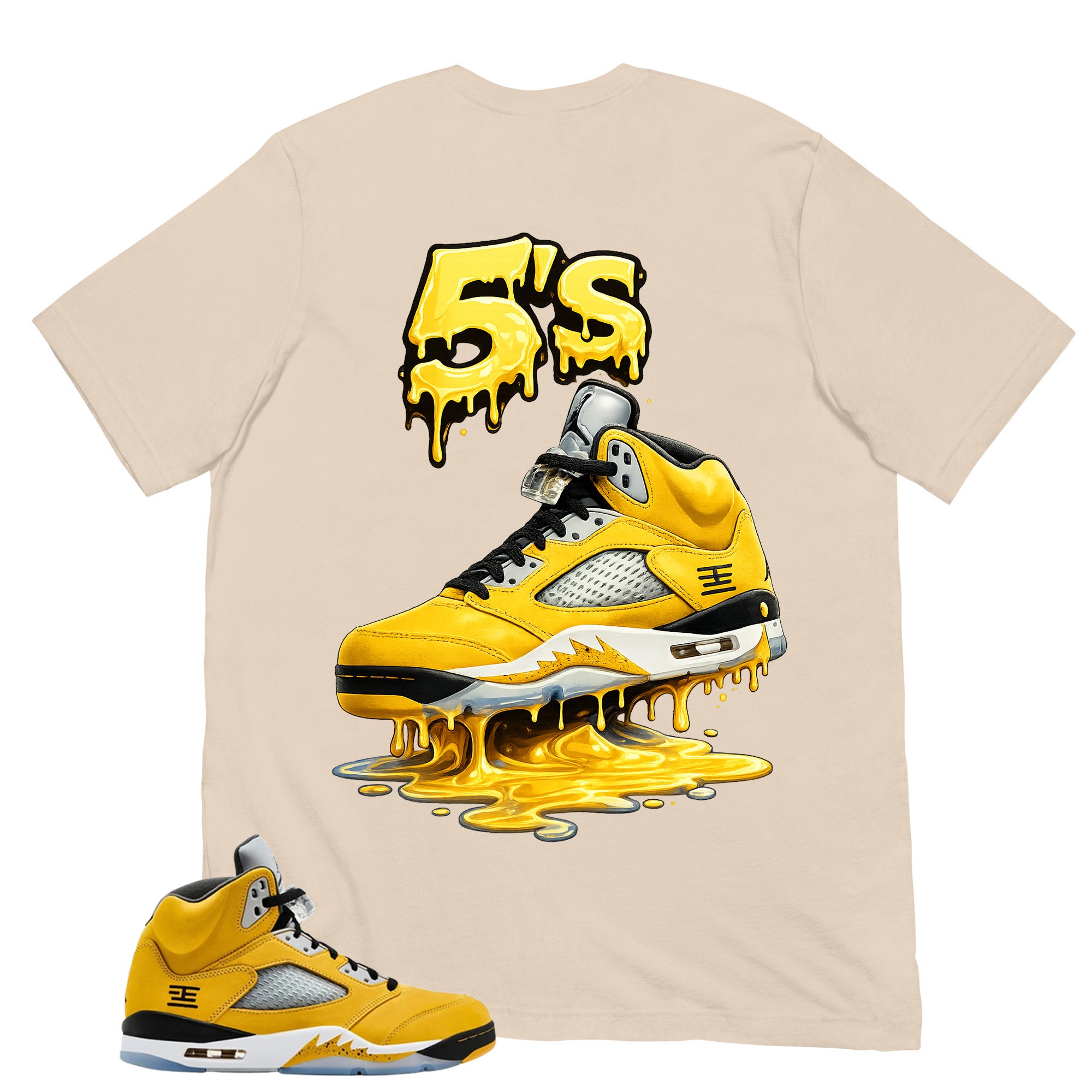 Graphic Tee to Matching T23 Tokyo 5s 5's Dripping Shirt