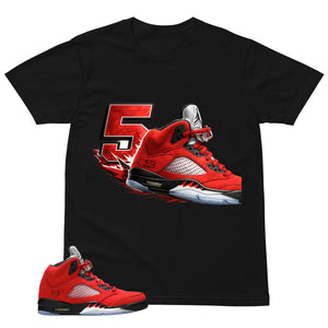5's Sneaker Shirt - Match Air Jordan 5 Raging Bull