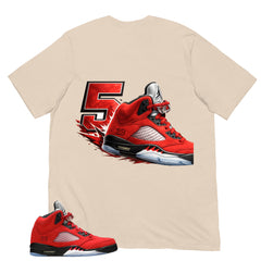 5's Sneaker Shirt - Match Air Jordan 5 Raging Bull