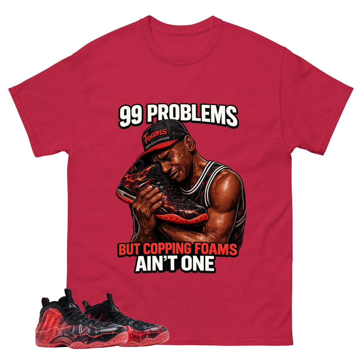 99 Problems Graphic Tee, Shirt to Match Air Foamposite Stranger Things, Air Foamposite Unisex Blue Shirt