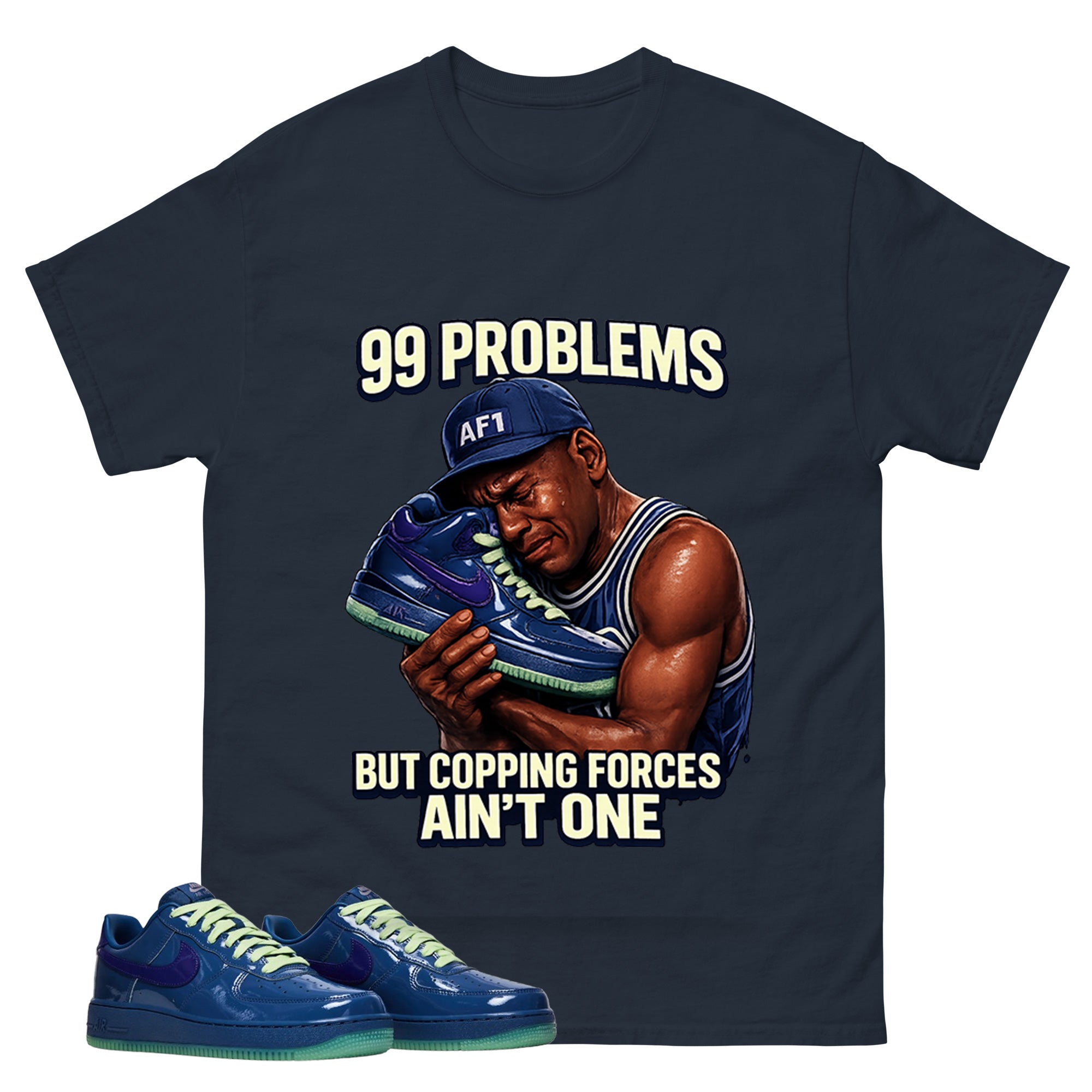 99 Problems Graphic Tee, Shirt to Match Air Force 1 Mystic Navy, Air Force 1 Unisex Shirt