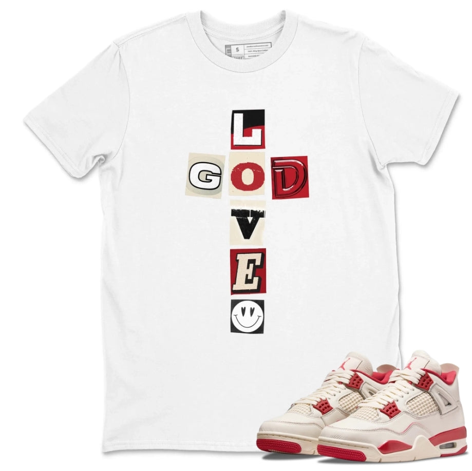God Love Shirt - Match Air Jordan 4 'Valentine's Day'