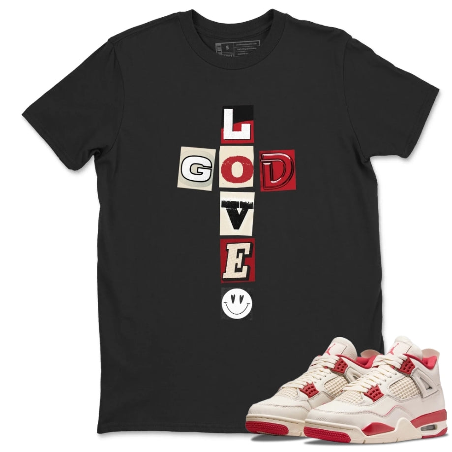 God Love Shirt - Match Air Jordan 4 'Valentine's Day'