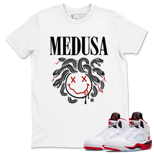 Medusa Drip Shirt - Match Air Jordan 5 'Fire Red' 2025