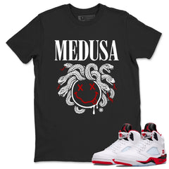 Medusa Drip Shirt - Match Air Jordan 5 'Fire Red' 2025