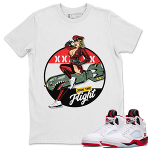 Pin Up Girl Sneaker Shirt - Match Air Jordan 5 'Fire Red' 2025