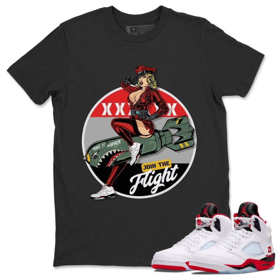 Pin Up Girl Sneaker Shirt - Match Air Jordan 5 'Fire Red' 2025
