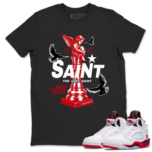 The Lost Saint Graphic Shirt - Match Air Jordan 5 'Fire Red' 2025