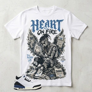 A Maniere For The Love 3s Zadago Shirt Heart On Fire Graphic