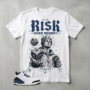 A Maniere For The Love 3s Zadago Shirt Risk Over Regret Graphic