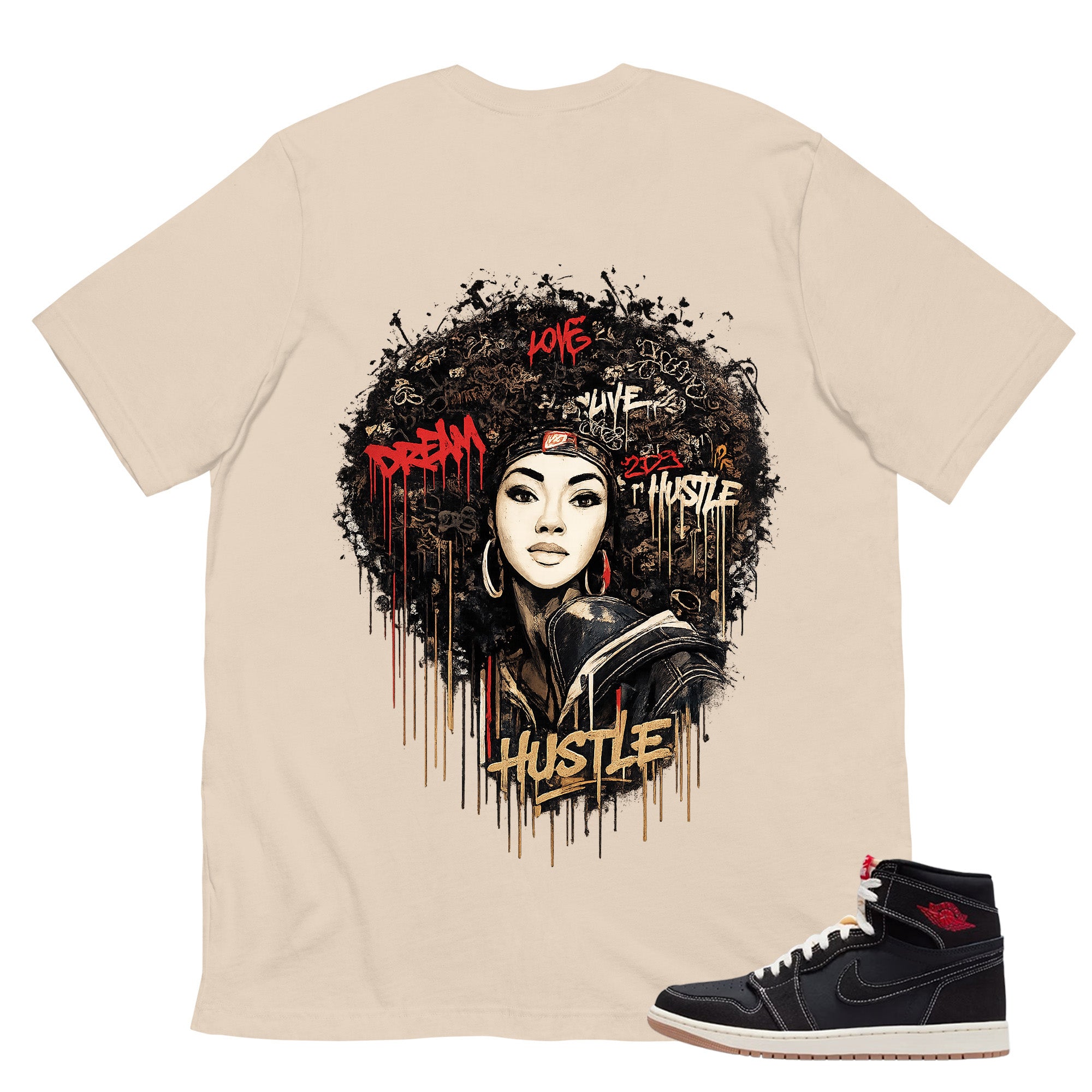 Afro Queens Shirt - Match Air Jordan 1 Flight Club