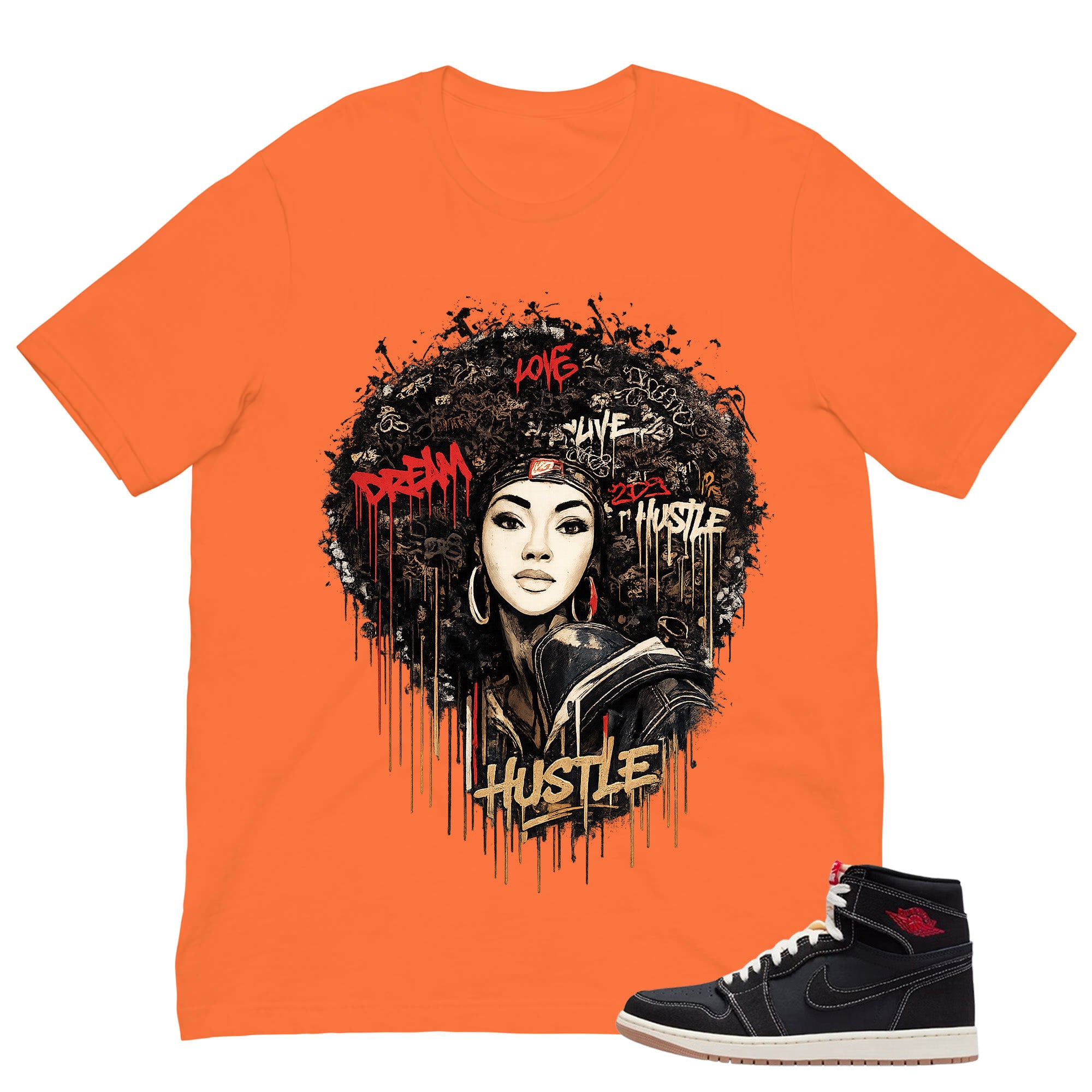 Afro Queens Shirt - Match Air Jordan 1 Flight Club
