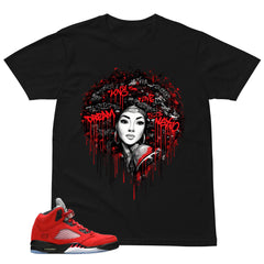 Graphic Tee Afro Queens Shirt Match 5s Raging Bull