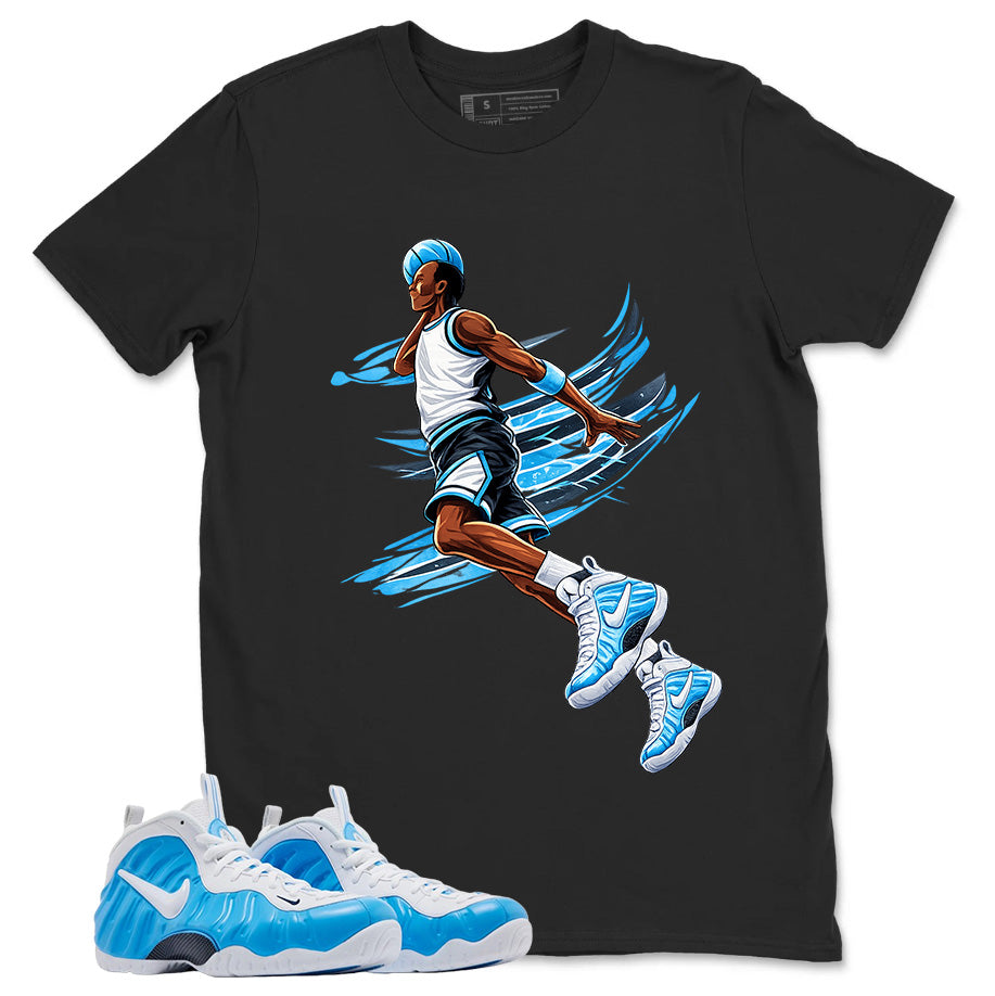 Air Ball Graphic Tee, Shirt to Match Air Foamposite Pro University Blue, Air Foamposite Unisex Blue Shirt
