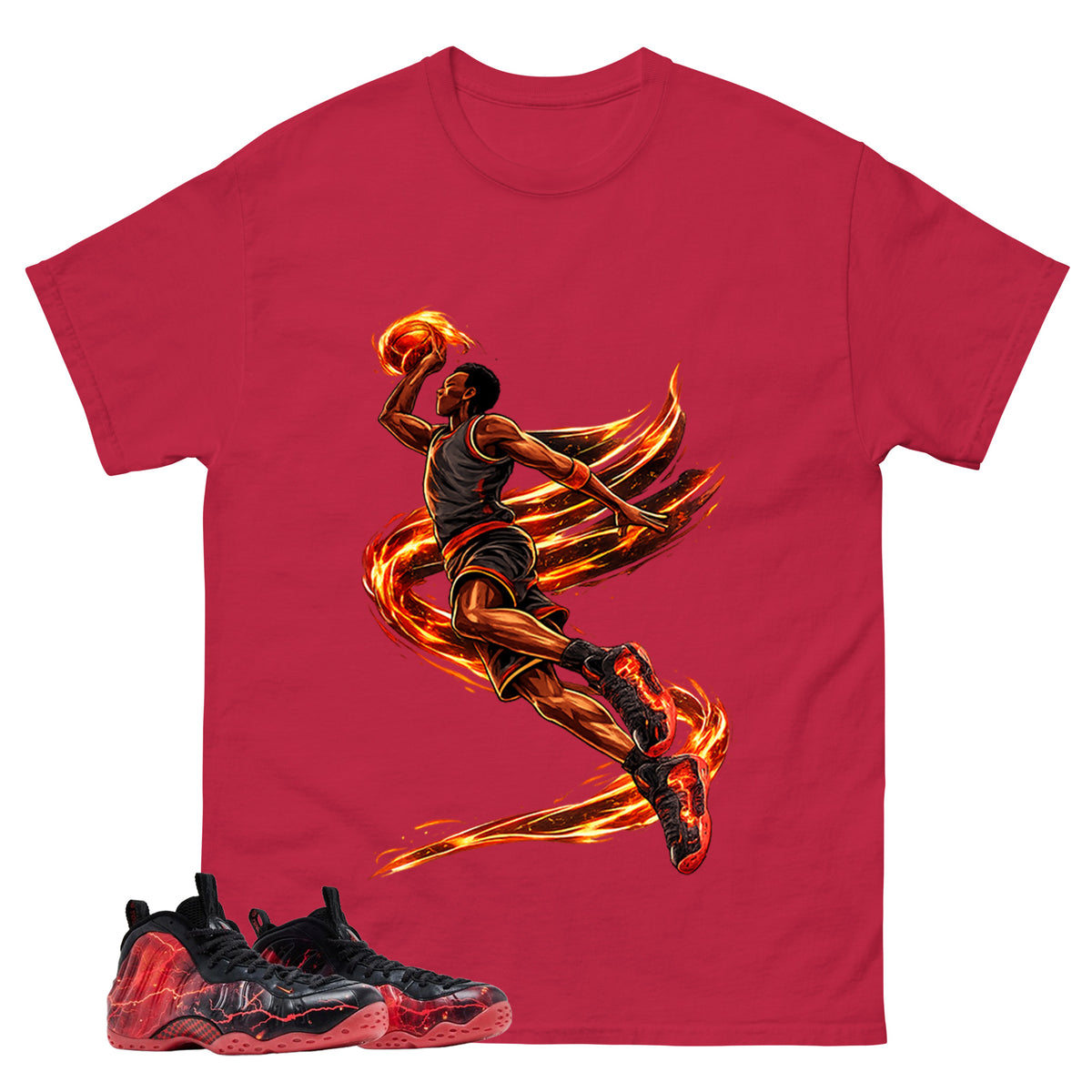 Air Ball Graphic Tee, Shirt to Match Air Foamposite Stranger Things, Air Foamposite Unisex Blue Shirt