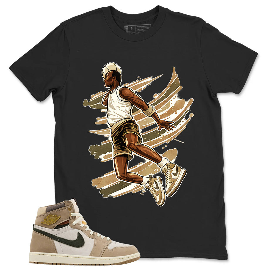 Air Ball Shirt - Match Cream Wmns Air Jordan 1 Khaki