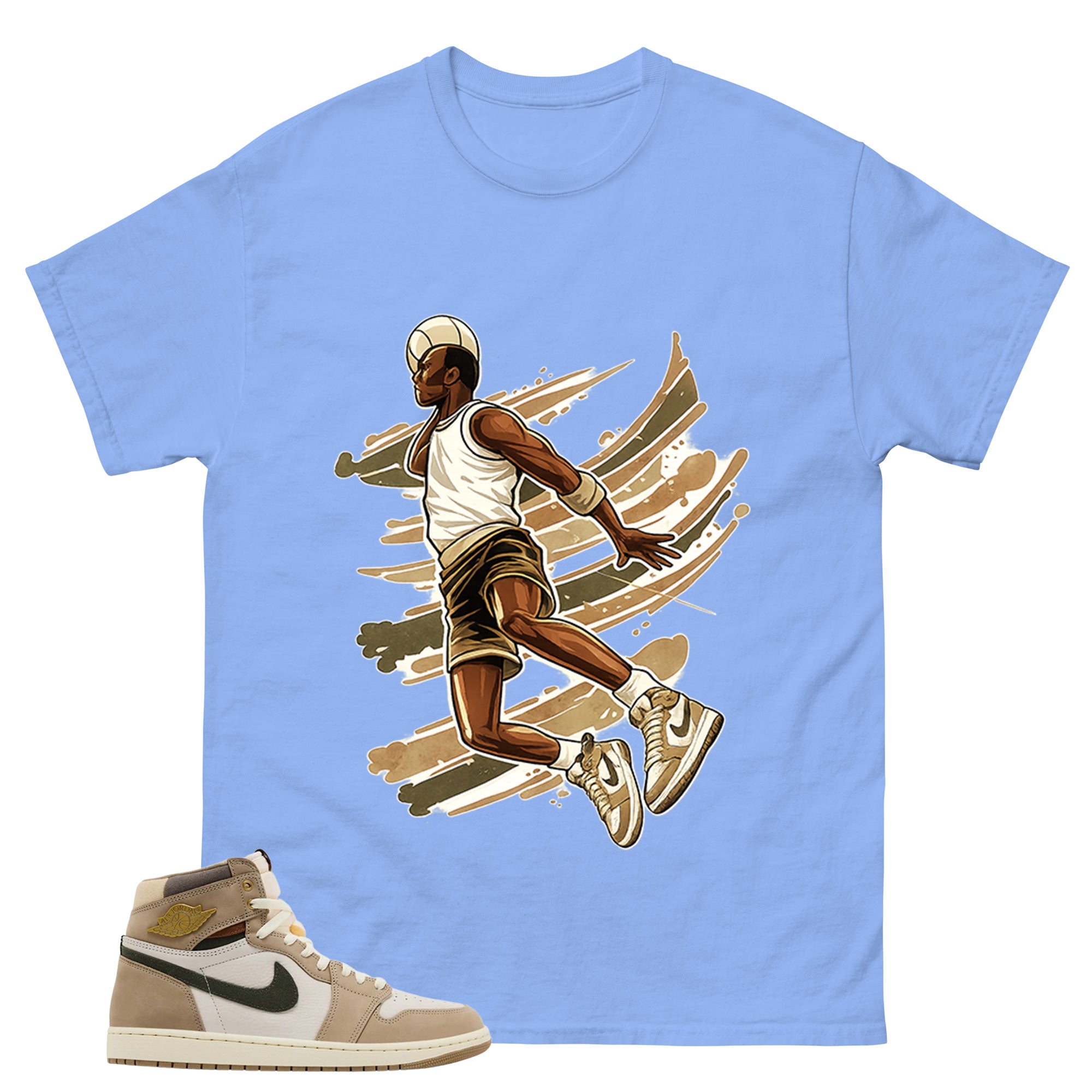 Air Ball Shirt - Match Cream Wmns Air Jordan 1 Khaki