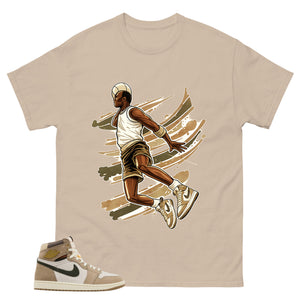 Air Ball Shirt - Match Cream Wmns Air Jordan 1 Khaki
