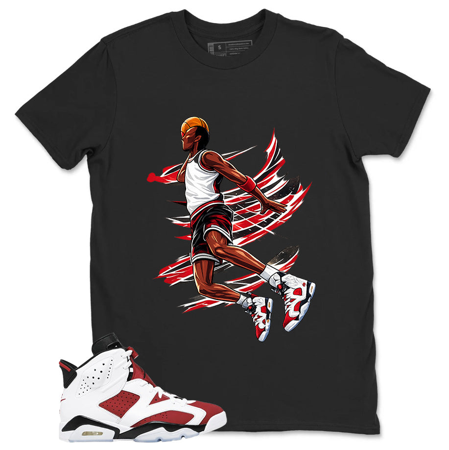 Air Ball Shirt - Match White Air Jordan 6 Carmine