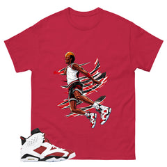 Air Ball Shirt - Match White Air Jordan 6 Carmine