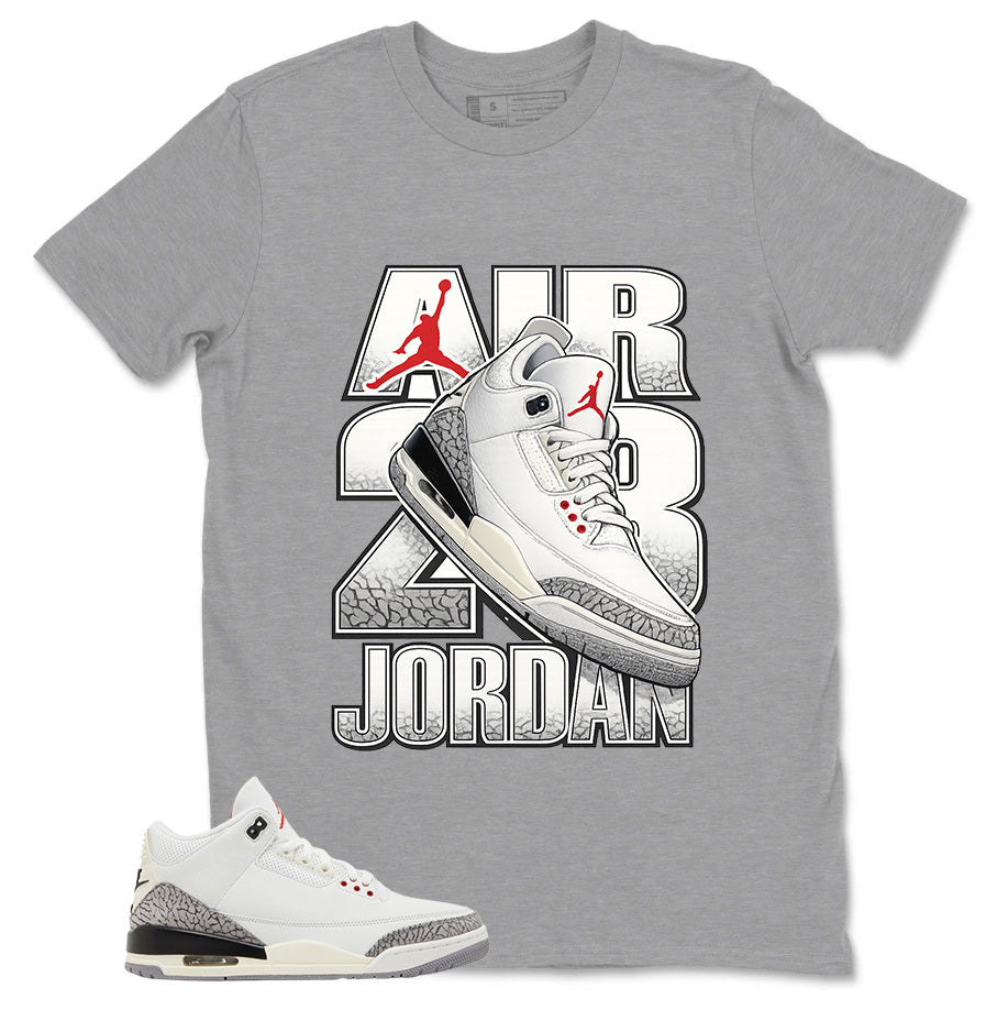 Air Jordan 23 Shirt - Match Jordan 3 White Cement Reimagined
