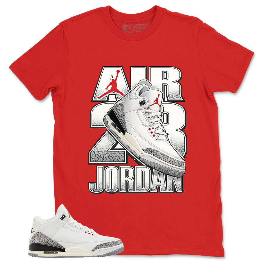 Air Jordan 23 Shirt - Match Jordan 3 White Cement Reimagined