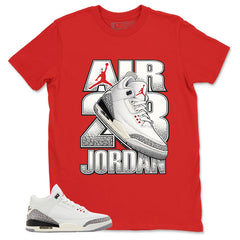 Air Jordan 23 Shirt - Match Jordan 3 White Cement Reimagined