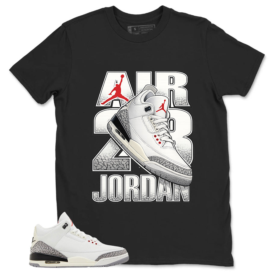 Air Jordan 23 Shirt - Match Jordan 3 White Cement Reimagined