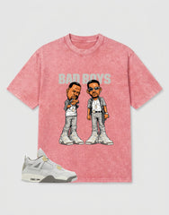 Grey Photon Dust 4s Zadago Washed T-shirt Bad Boys Graphic