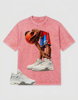 Grey Photon Dust 4s Zadago Washed T-shirt Ball Mode Graphic