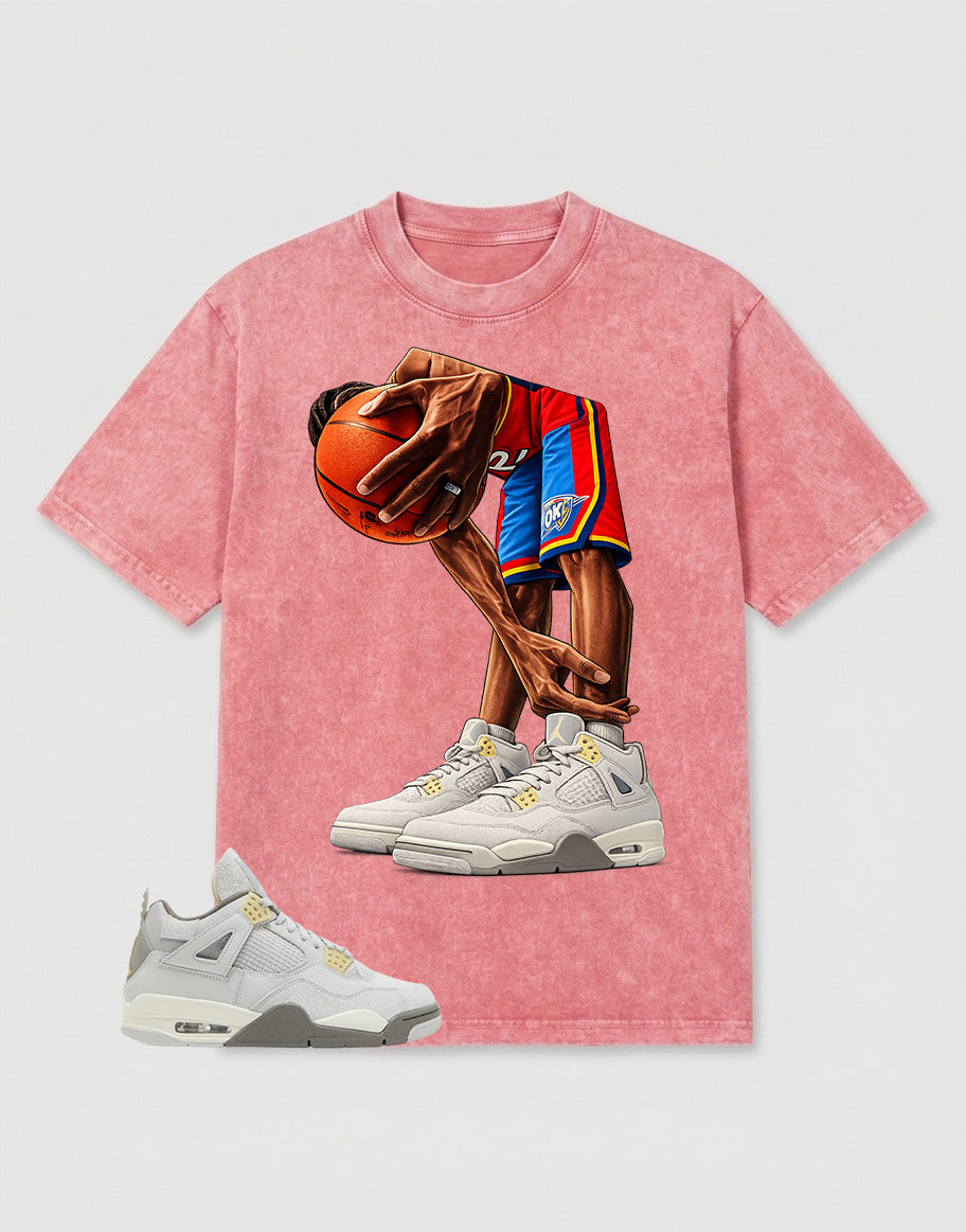 Grey Photon Dust 4s Zadago Washed T-shirt Ball Mode Graphic
