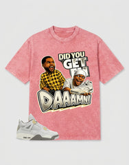 Grey Photon Dust 4s Zadago Washed T-shirt Daaamn Sneaker Graphic