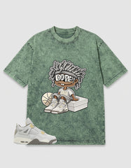 Grey Photon Dust 4s Zadago Washed T-shirt Got 'Em Dope Graphic