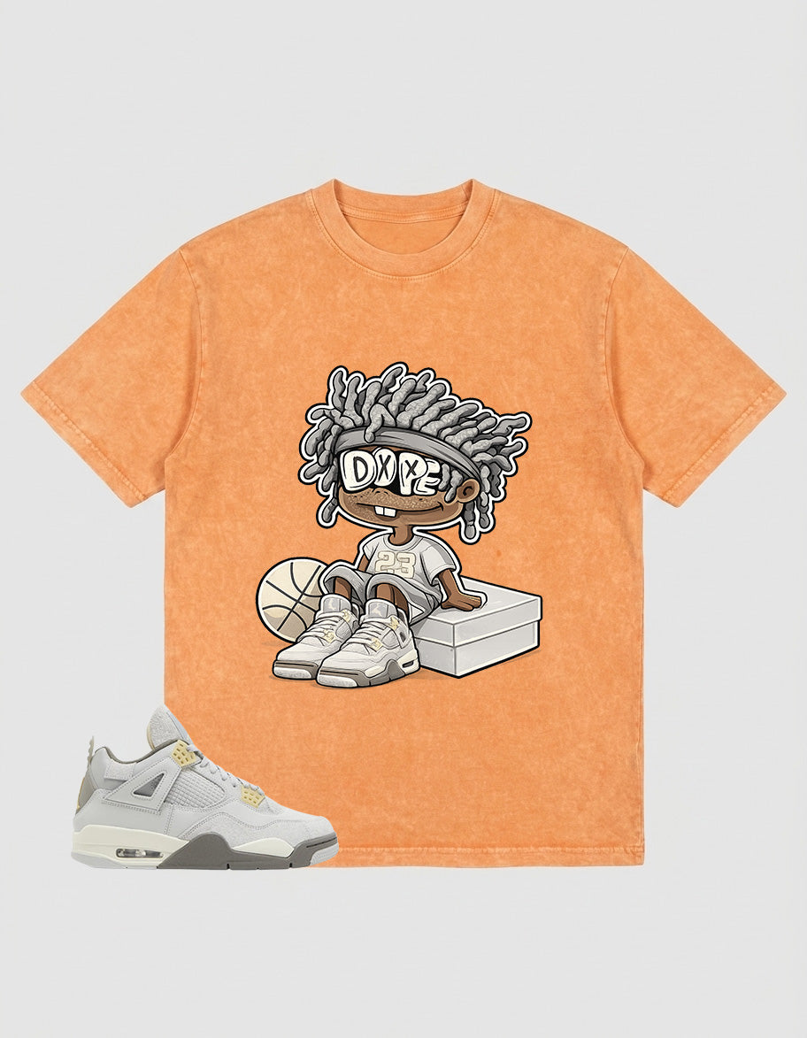 Grey Photon Dust 4s Zadago Washed T-shirt Got 'Em Dope Graphic