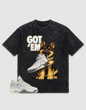 Grey Photon Dust 4s Zadago Washed T-shirt Got 'Em GS Graphic