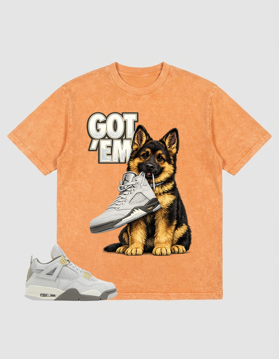 Grey Photon Dust 4s Zadago Washed T-shirt Got 'Em GS Graphic