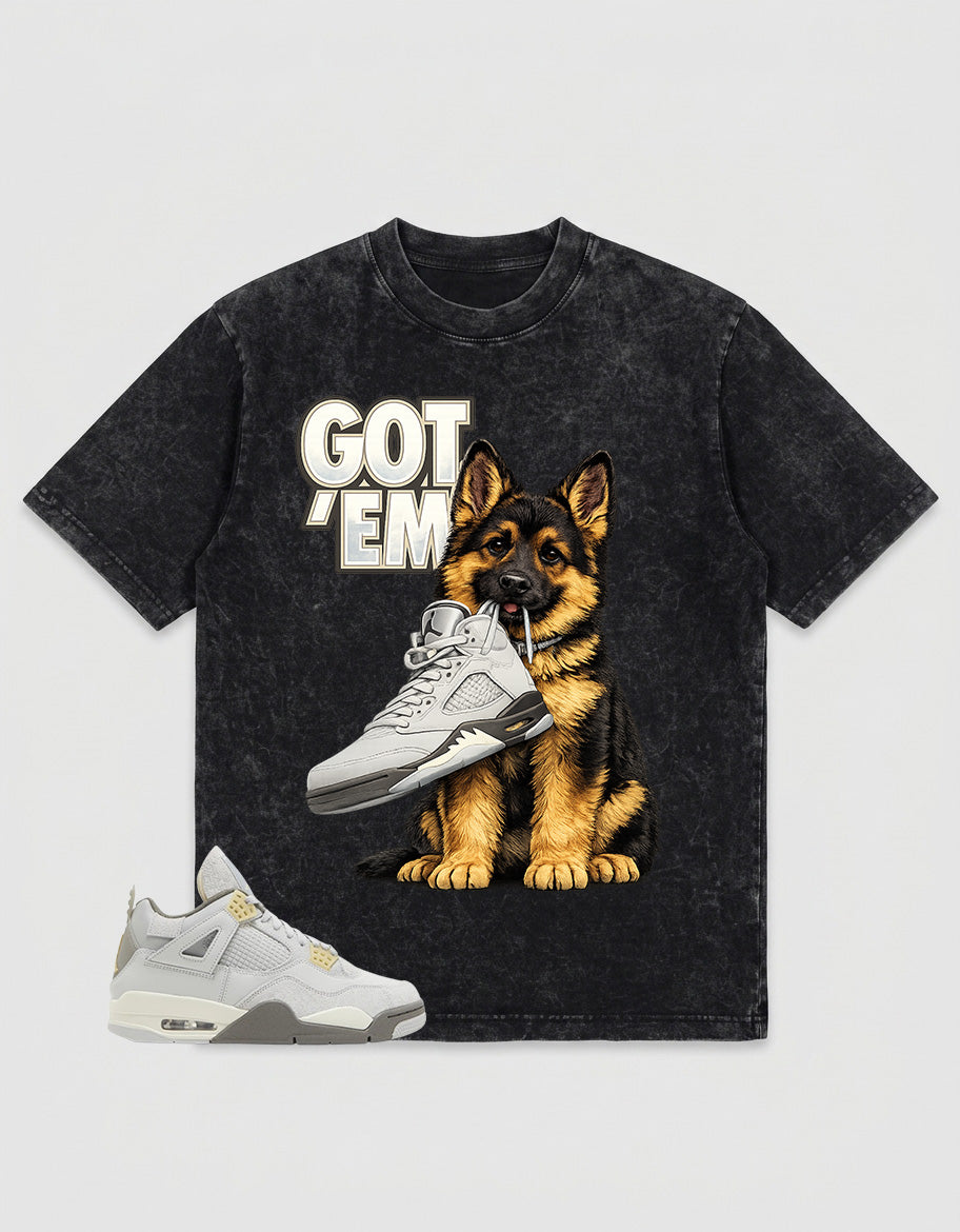 Grey Photon Dust 4s Zadago Washed T-shirt Got 'Em GS Graphic