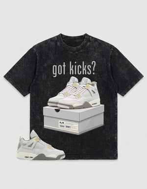 Grey Photon Dust 4s Zadago Washed T-shirt Got Kicks Graphic