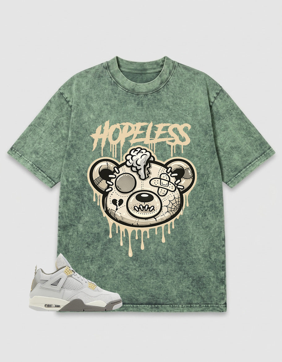 Grey Photon Dust 4s Zadago Washed T-shirt Hopeless Graphic