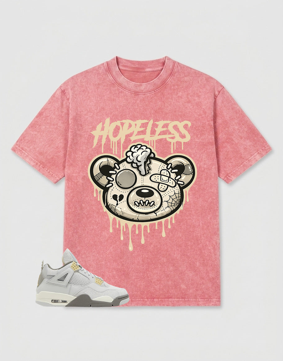 Grey Photon Dust 4s Zadago Washed T-shirt Hopeless Graphic