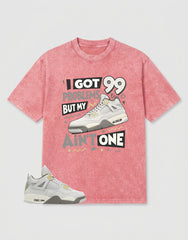 Grey Photon Dust 4s Zadago Washed T-shirt I Got 99 Problems Graphic