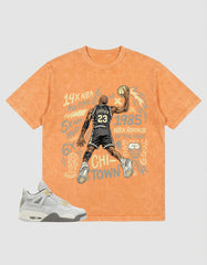 Grey Photon Dust 4s Zadago Washed T-shirt Jordan 23 All Star Graphic