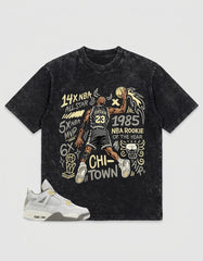 Grey Photon Dust 4s Zadago Washed T-shirt Jordan 23 All Star Graphic