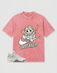 Grey Photon Dust 4s Zadago Washed T-shirt Just Kill It Graphic