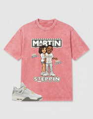 Grey Photon Dust 4s Zadago Washed T-shirt Martin Steppin Graphic