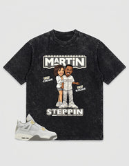 Grey Photon Dust 4s Zadago Washed T-shirt Martin Steppin Graphic